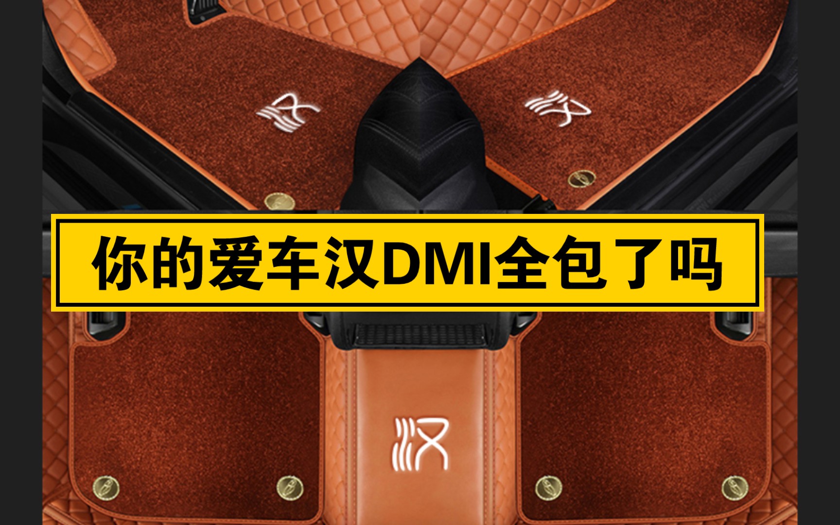 合肥车主分享给爱车——汉DMI360全包脚垫,尾箱垫哔哩哔哩bilibili