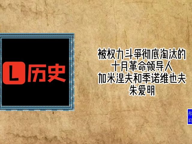 被权力斗争彻底淘汰的十月革命领导人加米涅夫和季诺维也夫哔哩哔哩bilibili