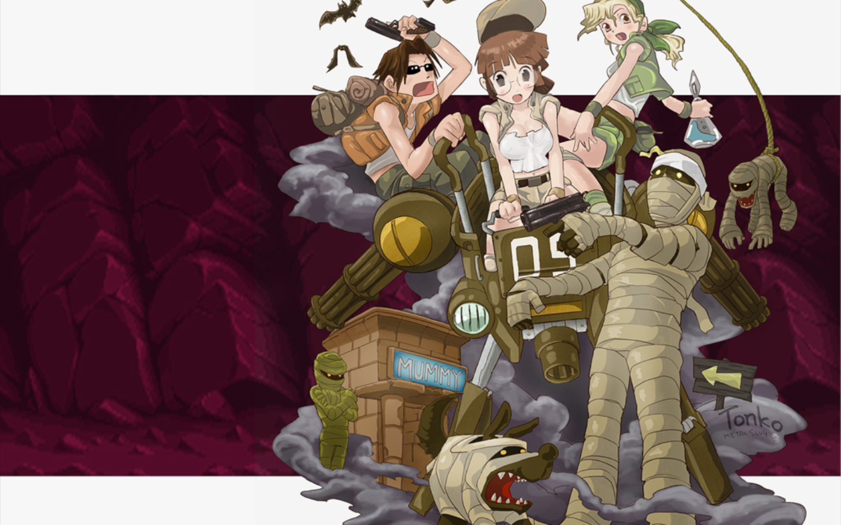 菜鸟玩游戏-合金弹头7 第四关 瀑布激战