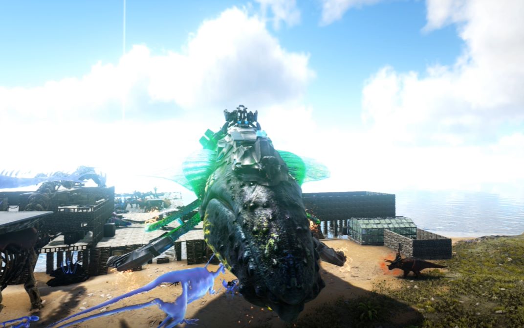 方舟生存进化冰狗bug梅开二度泰坦龙的蒸发