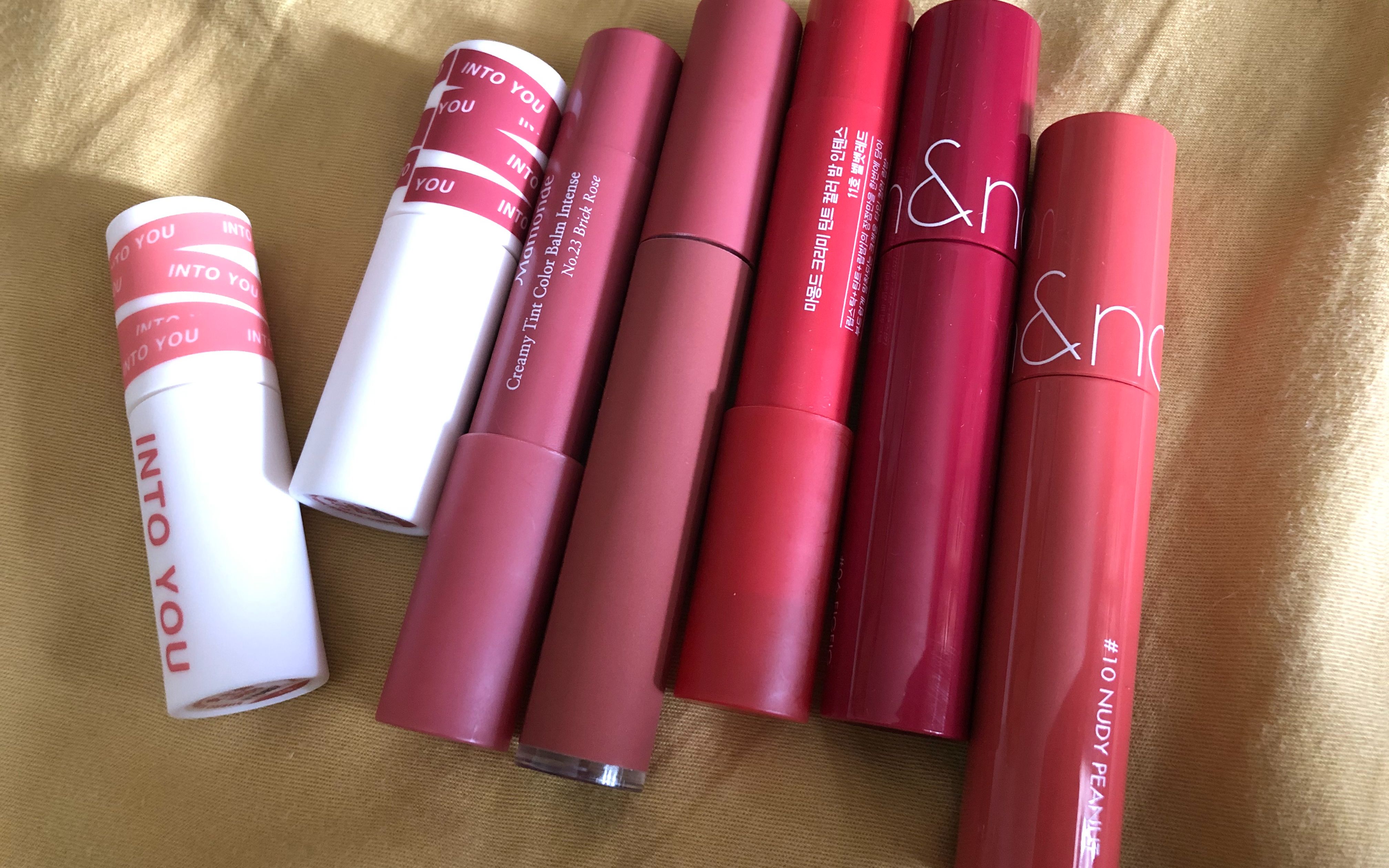 开架唇膏试色(intoyou 05/08 梦妆唇膏笔11/23 3ce going right