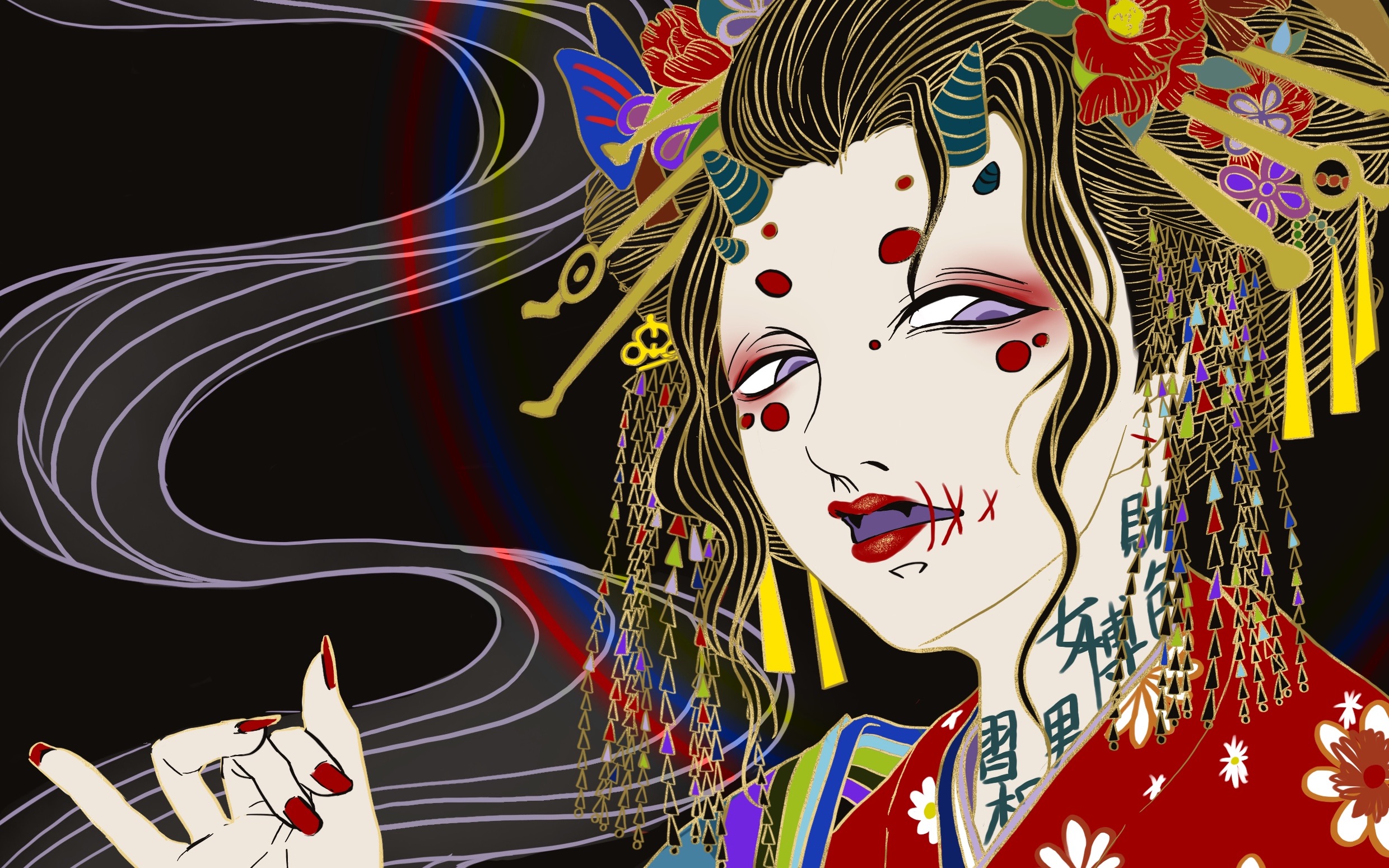 【procreate】花魁oli