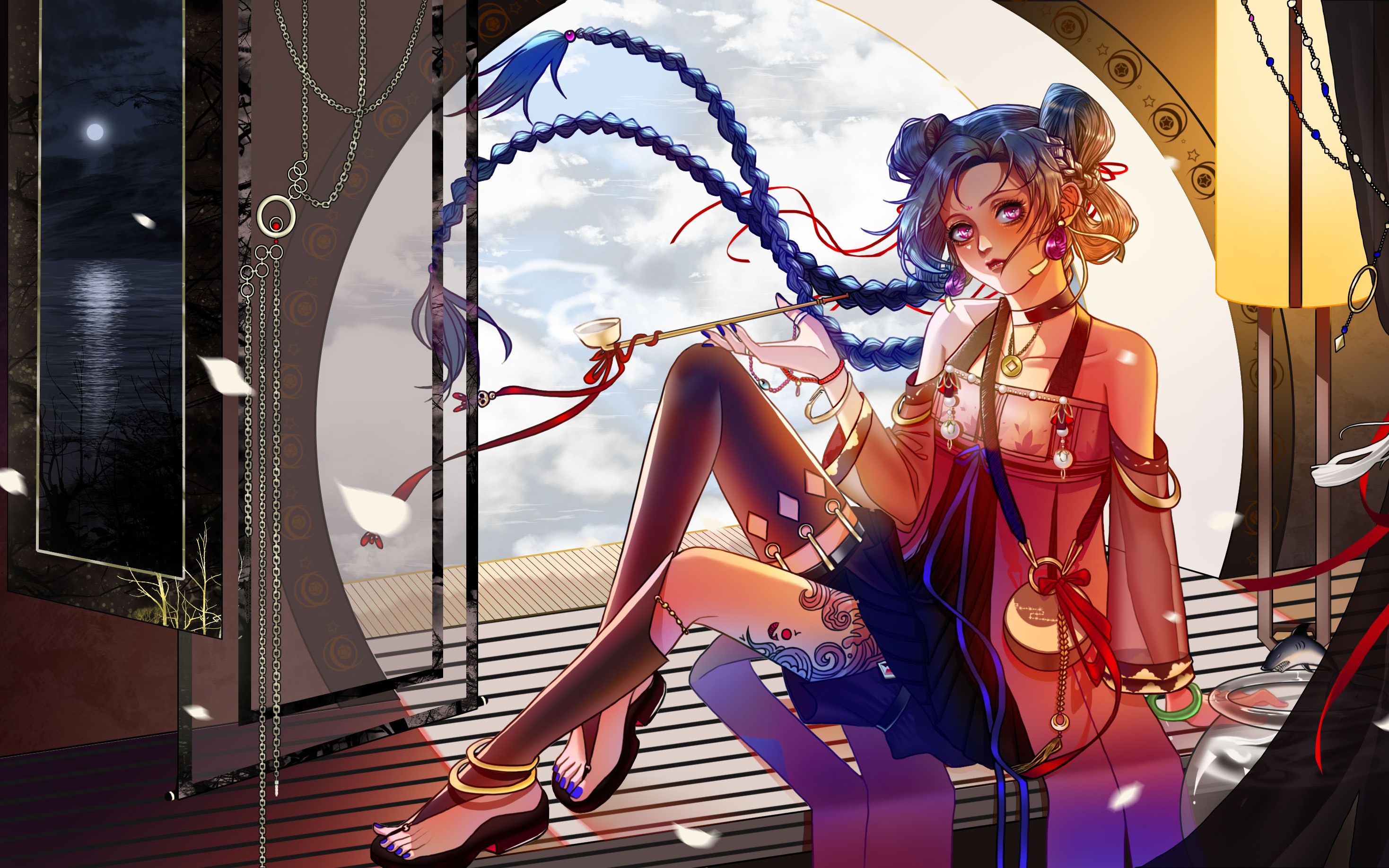 【绘画过程】金克斯||☆★古风paro☆★||ps板绘