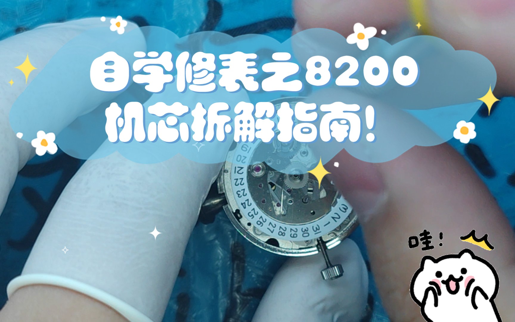 自学修表之8200机芯拆解指南!哔哩哔哩bilibili