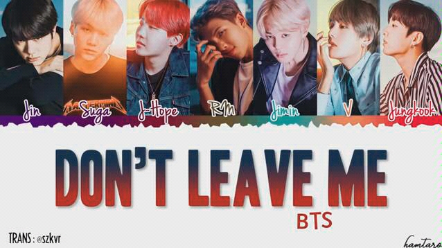 [图]bts don't leave me 歌词版