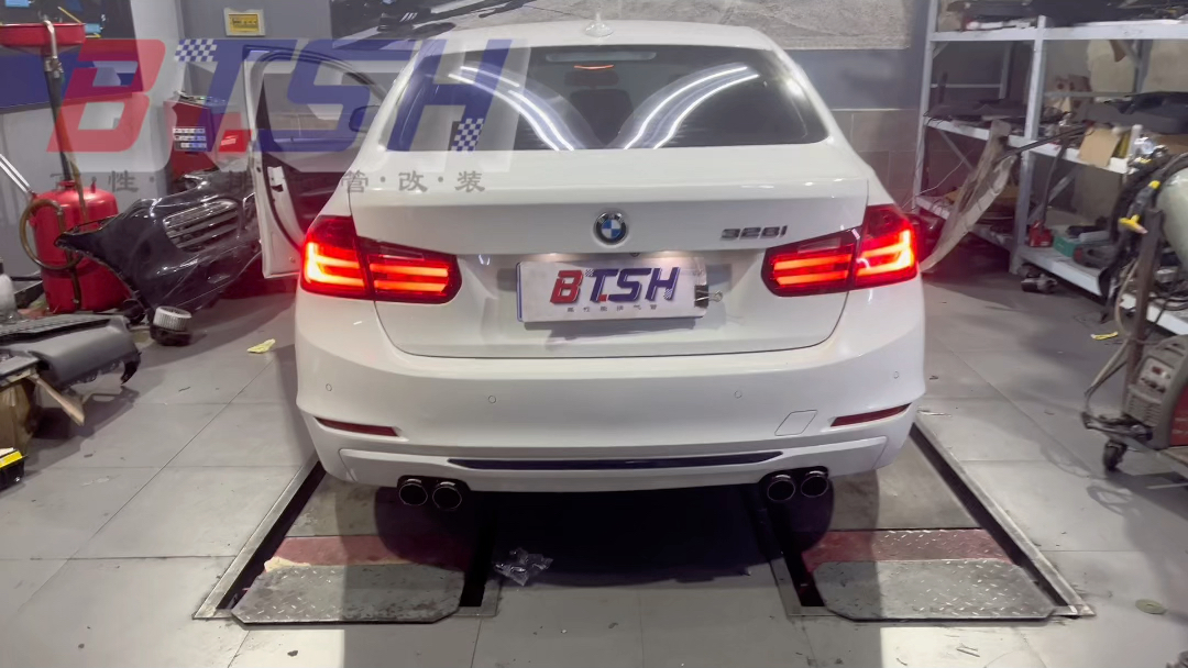 btsh宝马3系320升级m3排气管 宝马3系改装中尾段阀门排气管 宝马320
