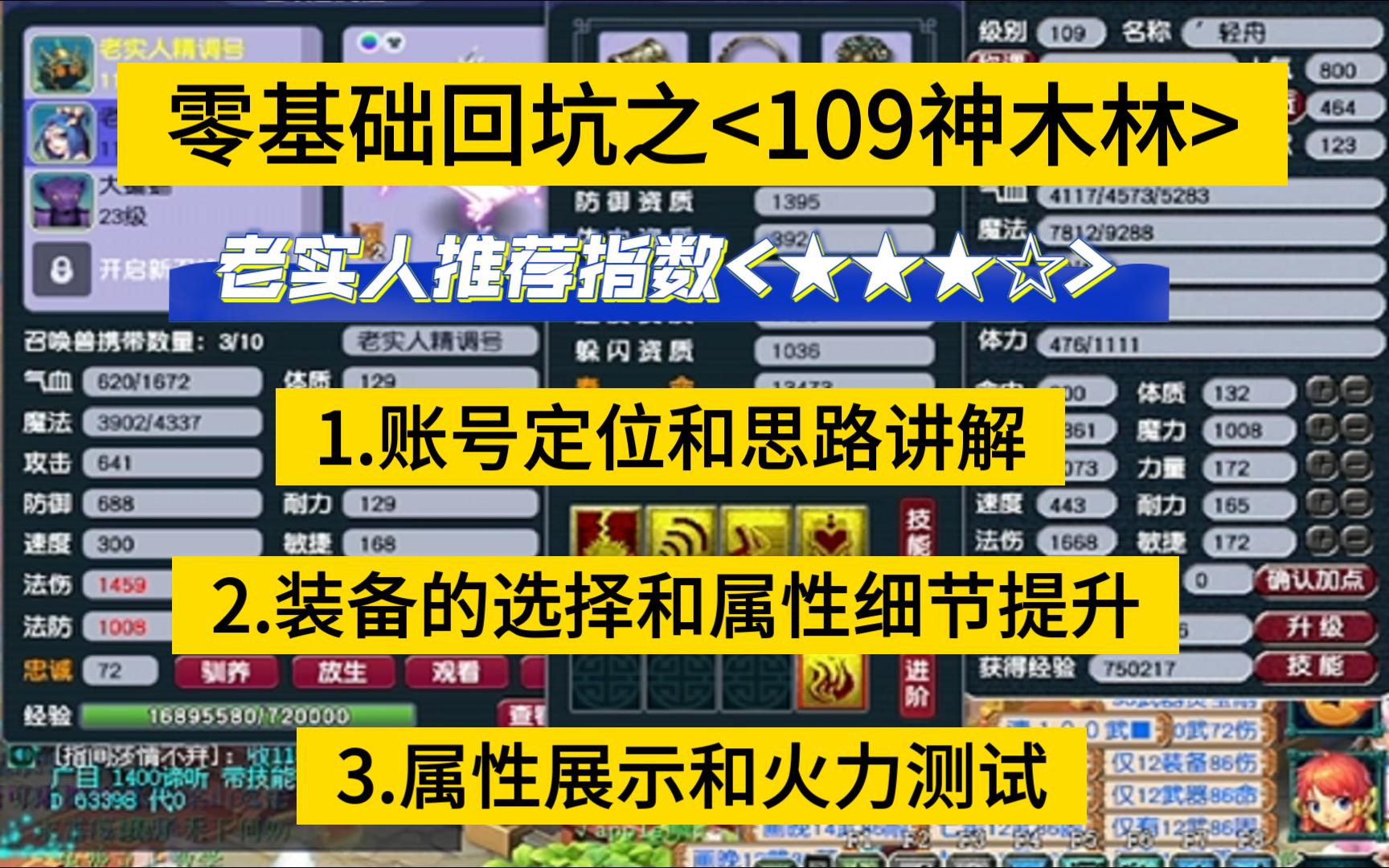 零基础回坑之109神木~挂机躺平~输出爆炸~网络游戏热门视频