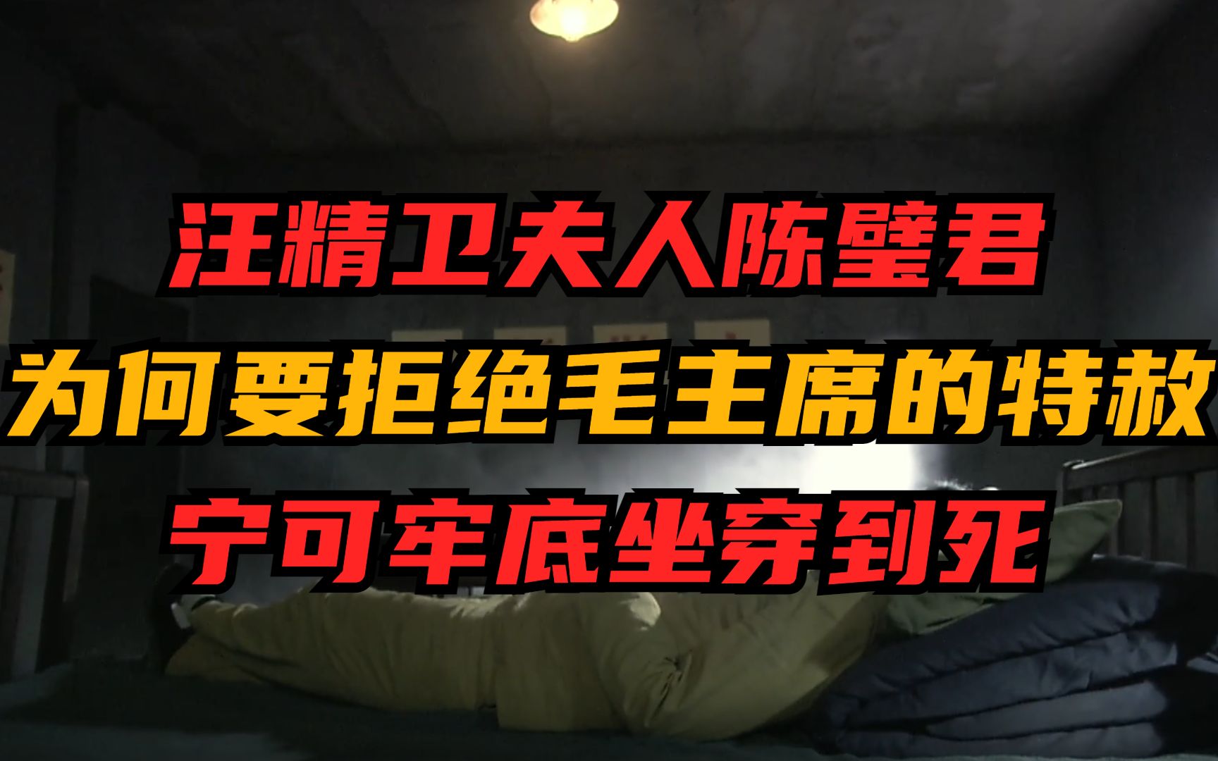 汪精卫夫人陈璧君,为何要拒绝毛主席的特赦,宁可牢底坐穿到死哔哩哔哩bilibili