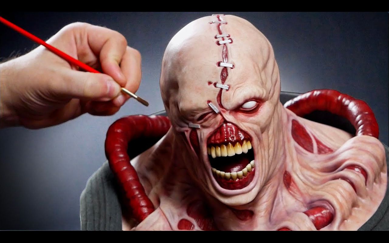 【雕塑】大佬制作《生化危机》追踪者逼真头雕 | 作者:steven richter