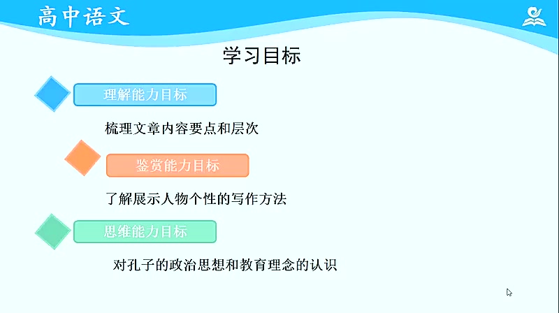 高一语文必修下册 高中语文必修下册 人教版 部编版 统编版1.1 子路、曾皙、冉有、公西华侍坐2哔哩哔哩bilibili