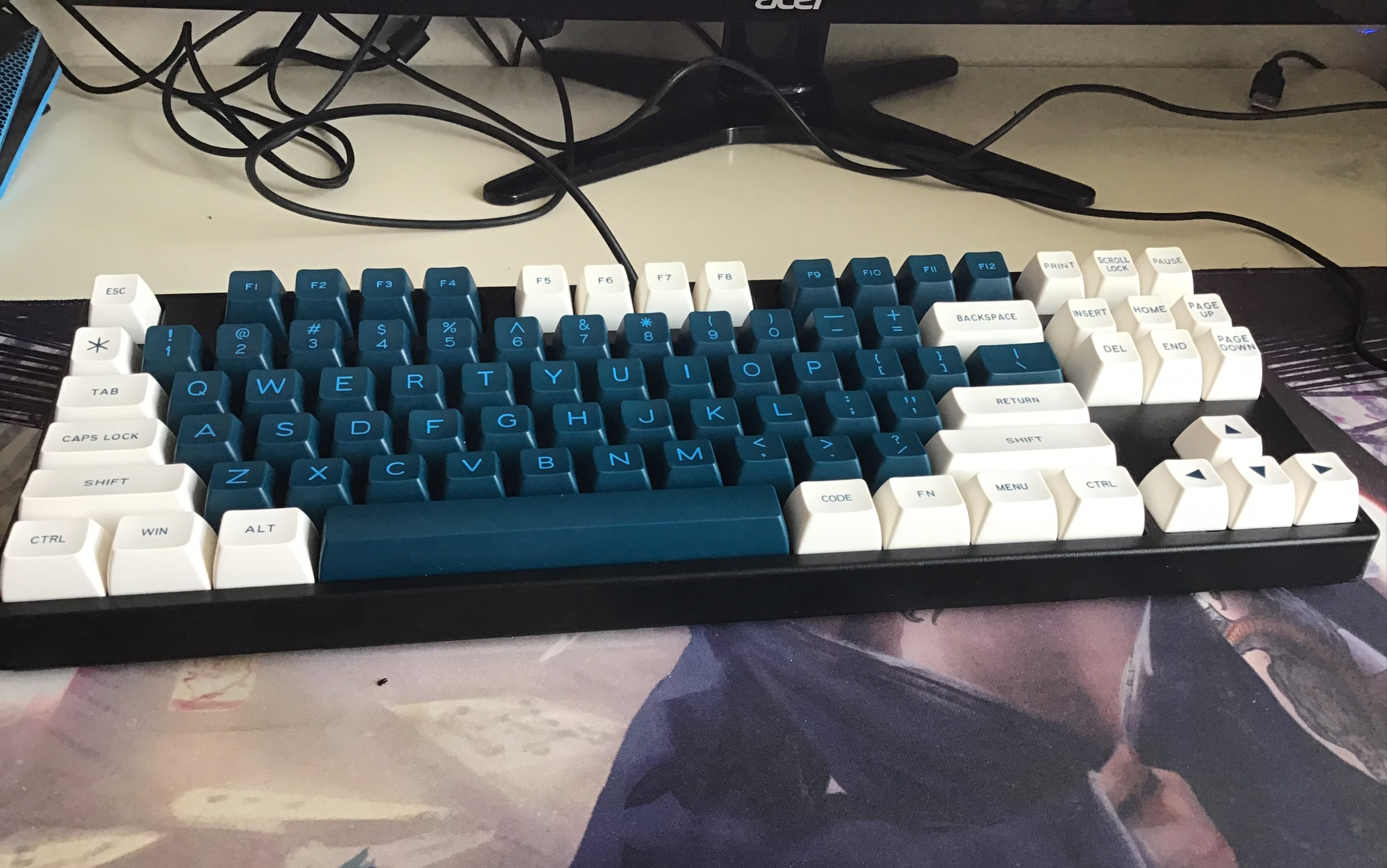 极星灰轴 sa高度键帽 客制化初组