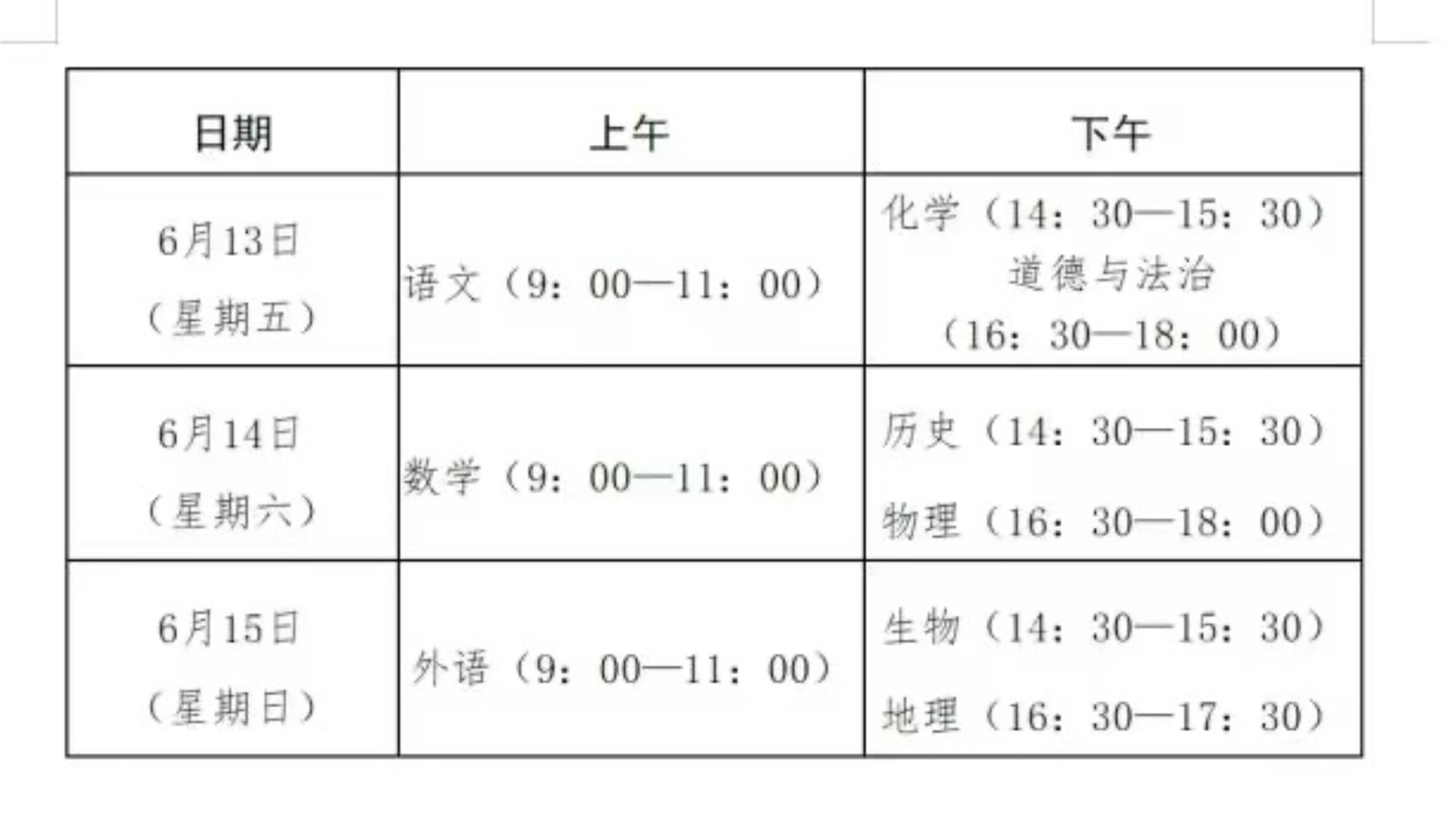 中考语文答题时间分配表（精准版）的简单介绍