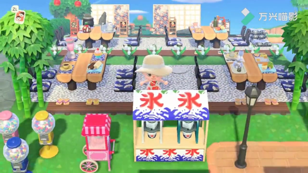 动物之森岛屿设计日本和风温泉村濑户内岛