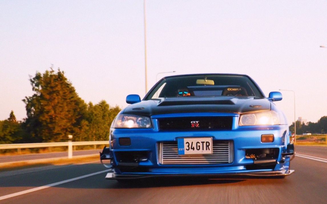 【jdm】聚会 x skyline r34 gtr 4k_哔哩哔哩_bilibili