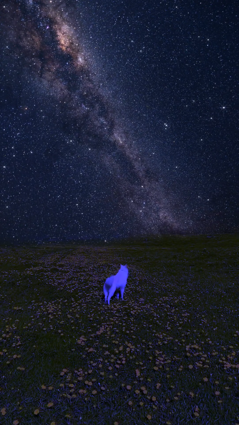 艾特一个能陪你看星星的人#治愈系风景 #动态壁纸 #星空