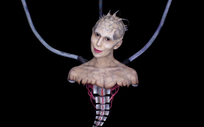 星际迷航博格女王仿妆技术流人体彩绘系列kika九哥