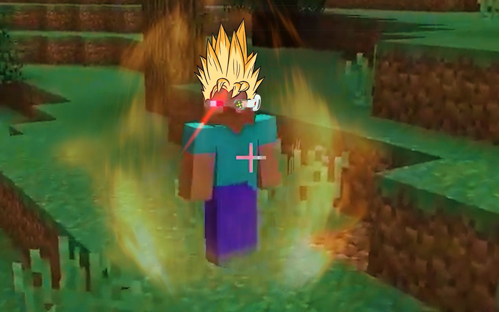 我的世界:神力掌控者!超级赛亚人史蒂夫!