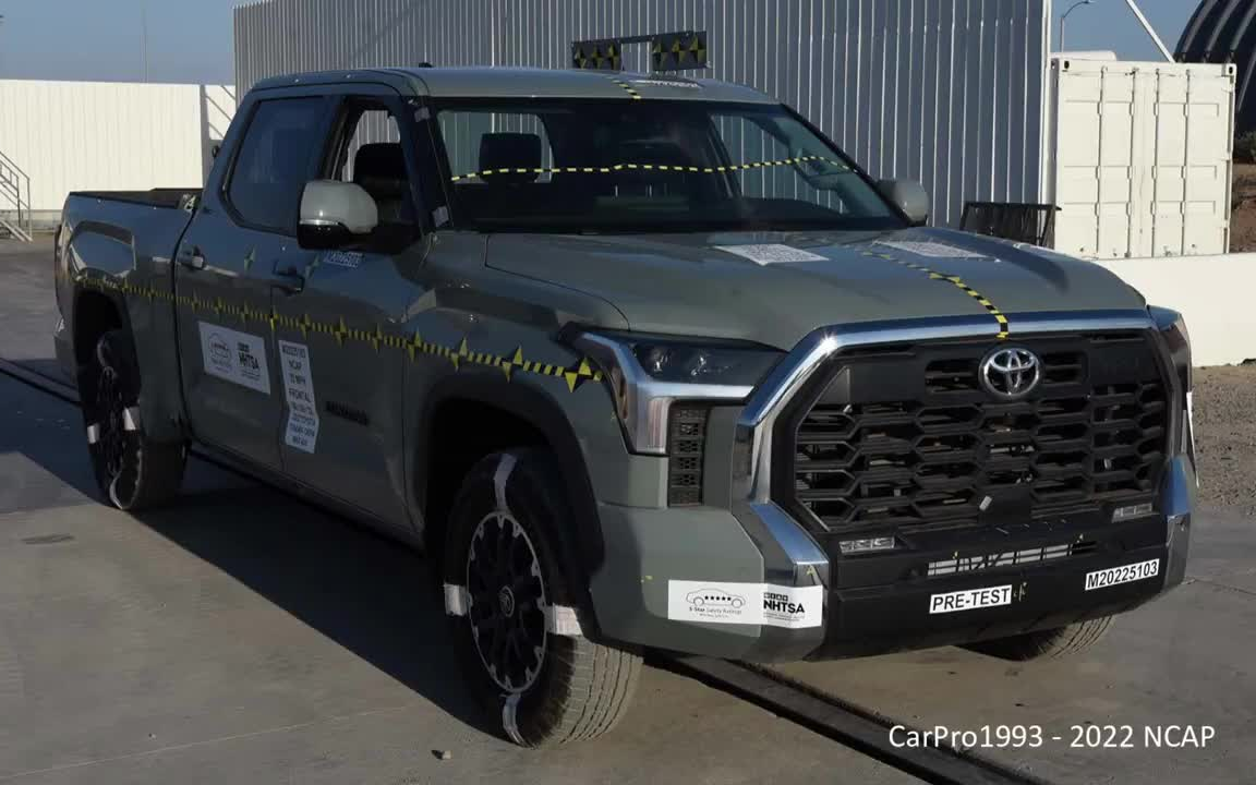 2022款 丰田 TUNDRA 美国NHTSA碰撞机构 全面测试哔哩哔哩bilibili