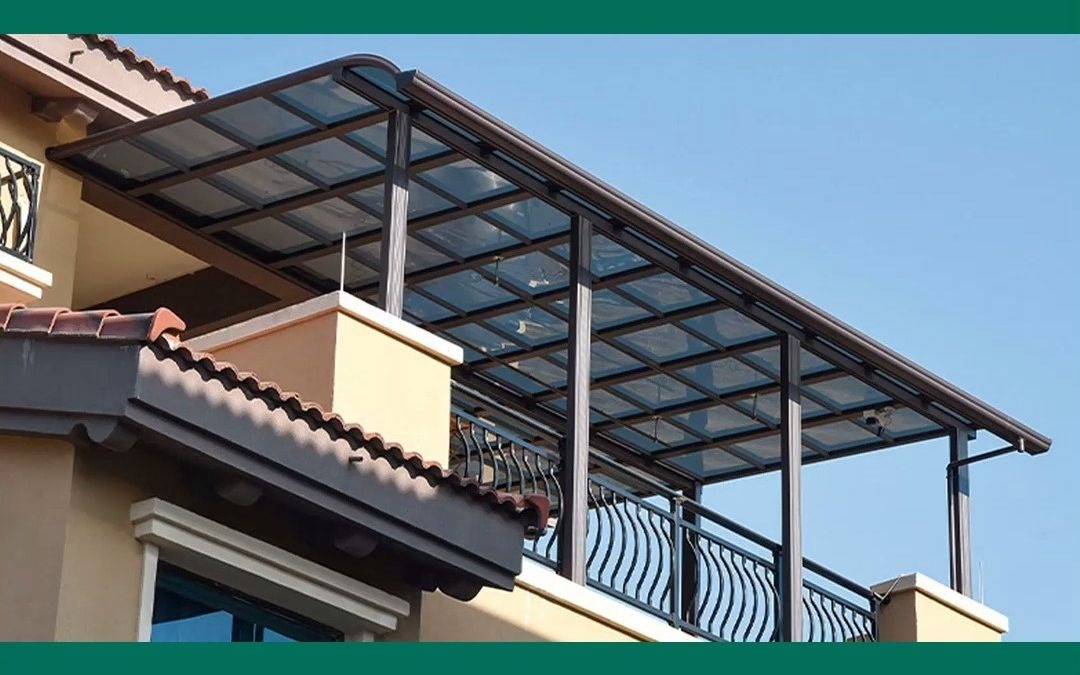 别墅白色铝合金雨棚价格