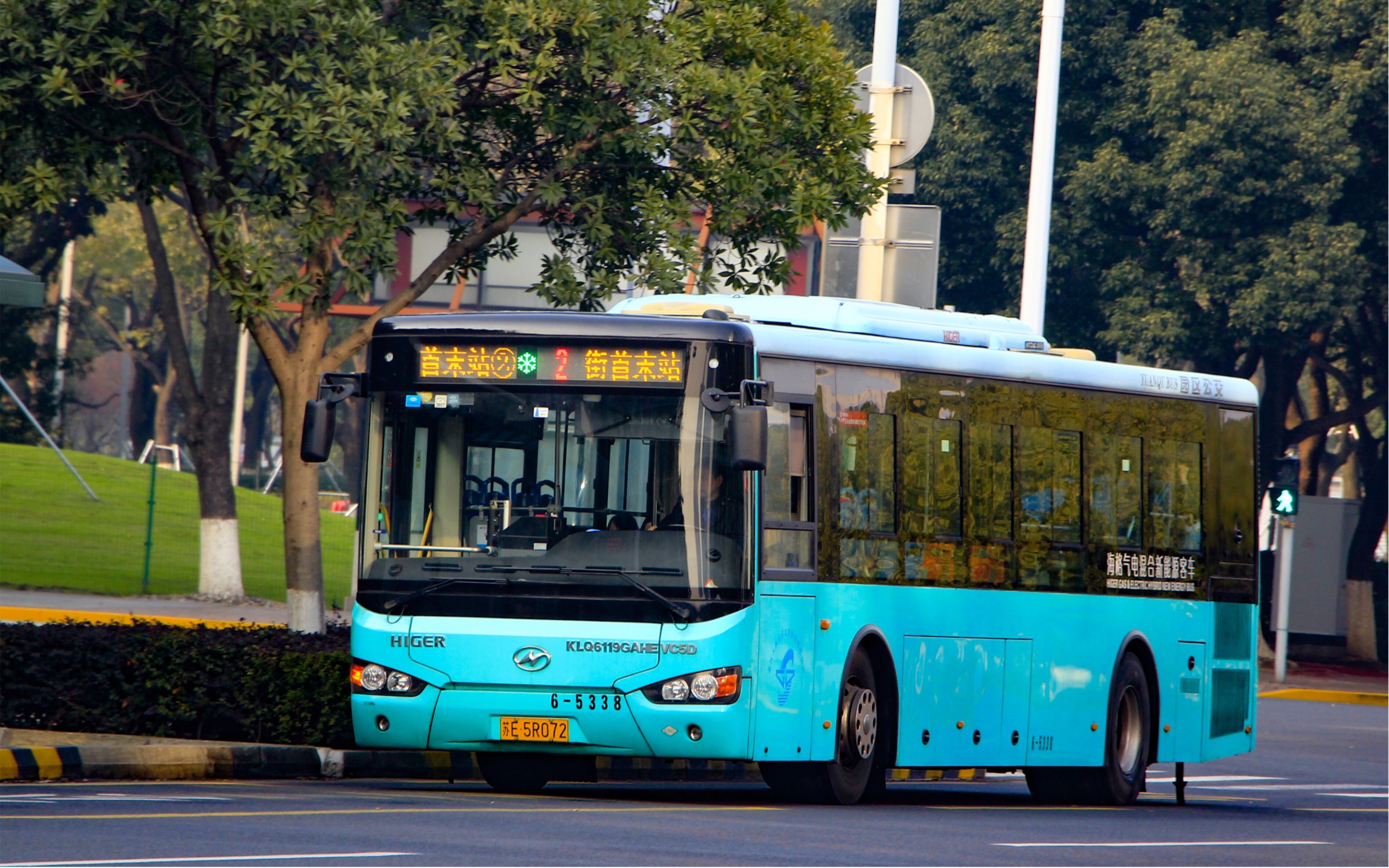 【三代气电】苏州 园区公交sipbus 海格客车 klq6119gahevc5d 气电