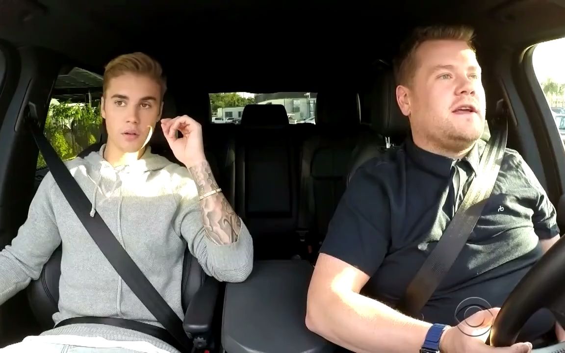 [图]Justin Bieber 柯登拼车秀