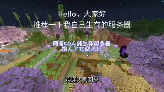 网易永久40人生存服务器招人啦，欢迎大家来玩