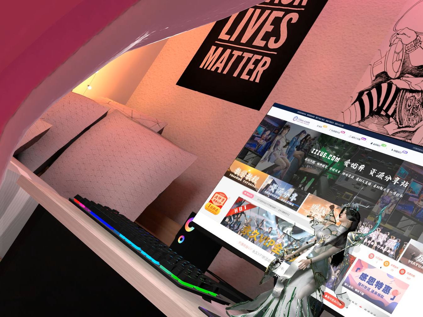 02 柳神热舞hotdance 国漫美女舞蹈vam2000g3连分享