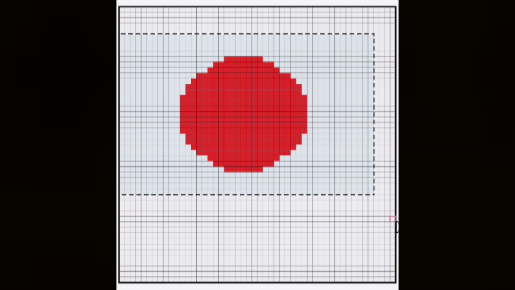 【像素绘画】小日本国旗哔哩哔哩bilibili