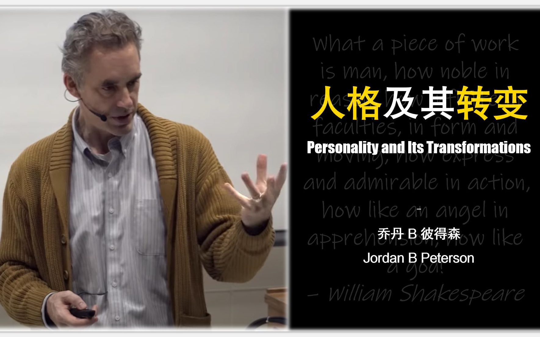 【公开课人格及其转变】含教材 论文 写作资料 | Jordan Peterson: Personality and Its Transformations哔哩哔哩bilibili