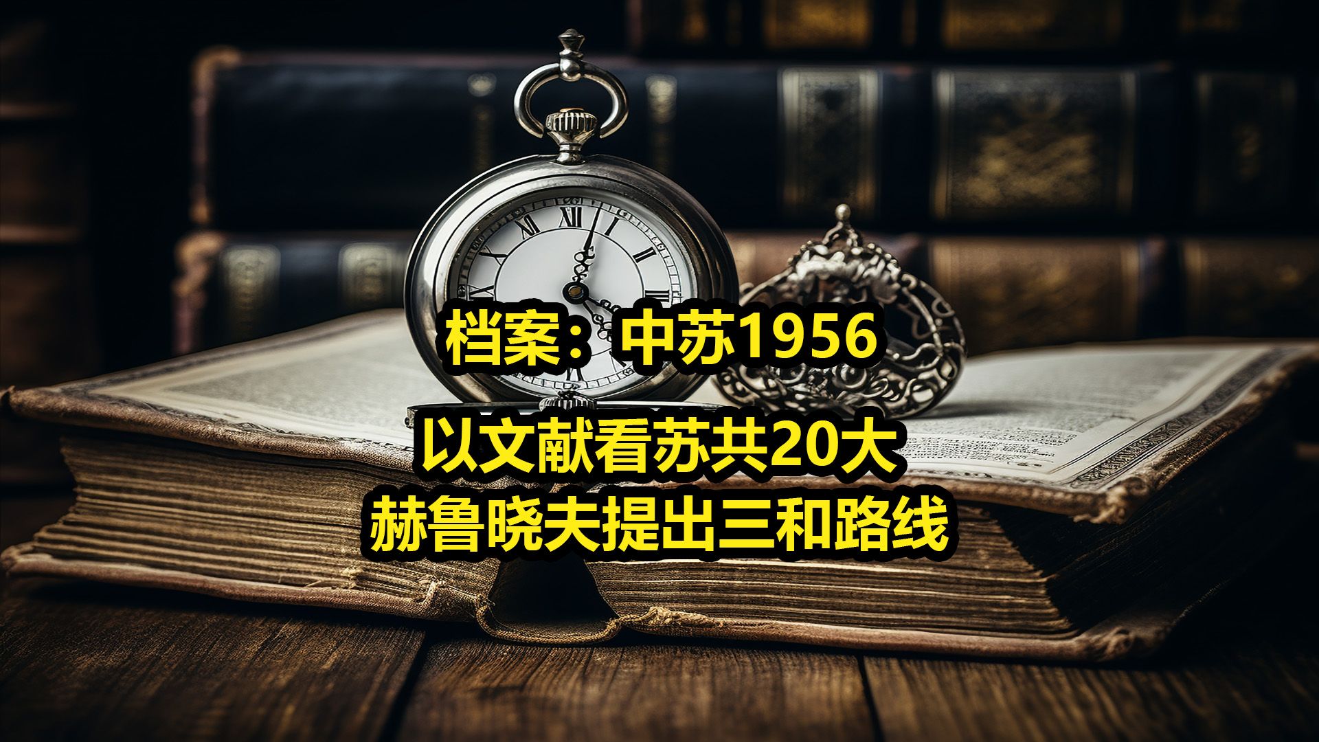 档案:以文献看苏共20大,赫鲁晓夫提出三和路线,认为战争是可以避免的哔哩哔哩bilibili