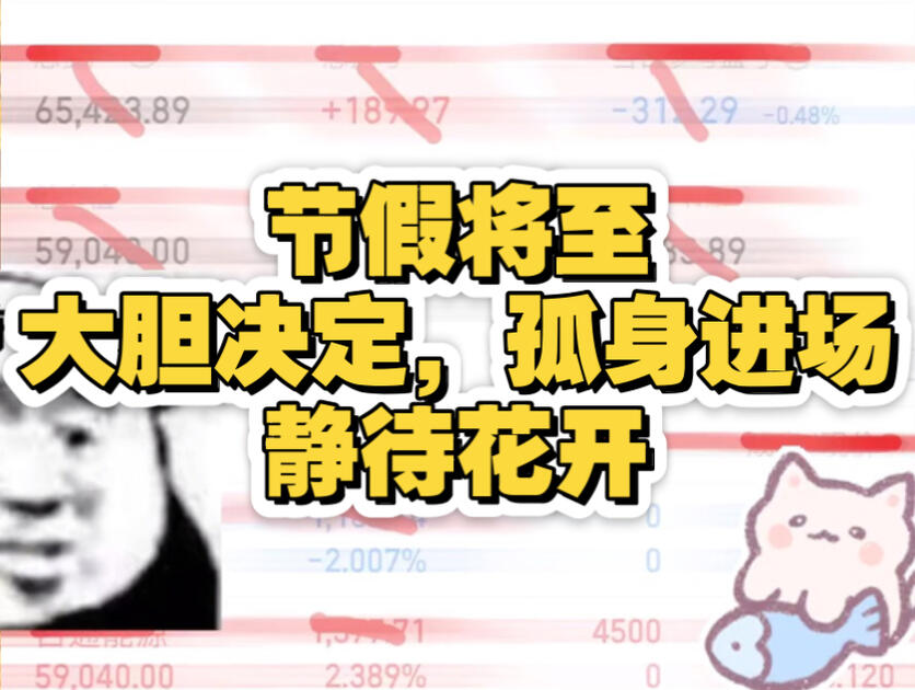 节假将至，大胆入局，目标明确，一同见证翻倍之旅！_哔哩哔哩_bilibili