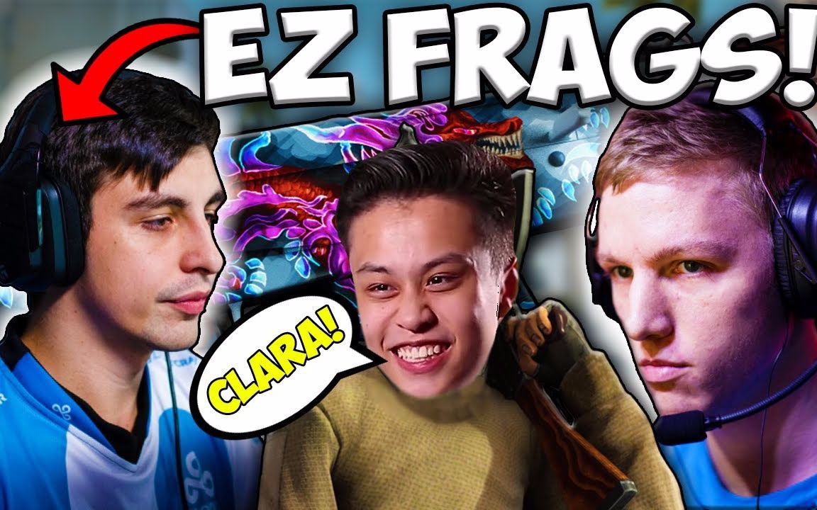 csgo shroud ez frags ft stewie2k ska(funny moments|cs:go