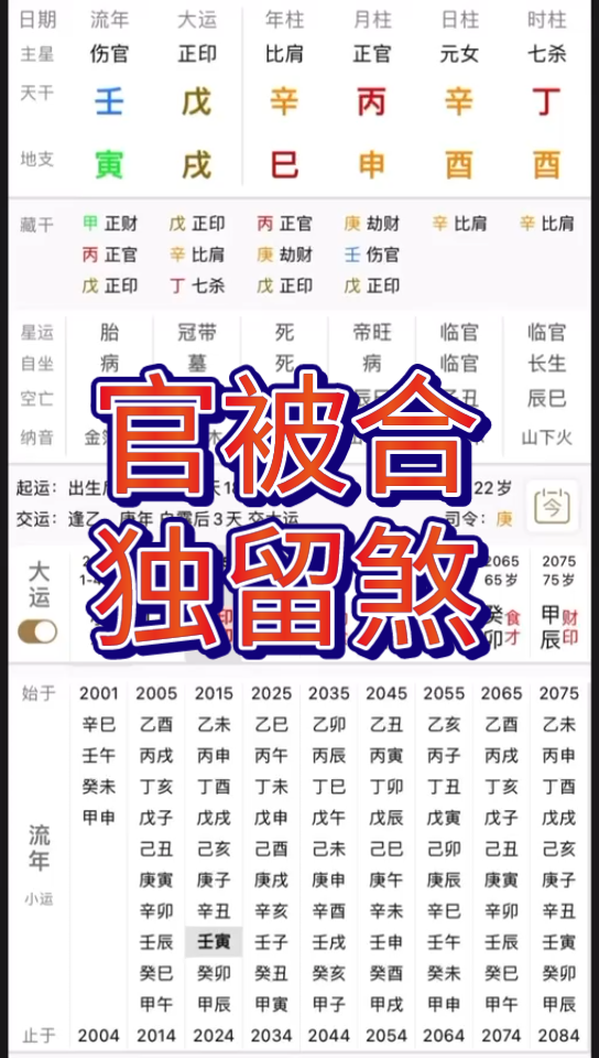 丙与辛合,时上顶丁,金旺,喜火来克制.哔哩哔哩bilibili