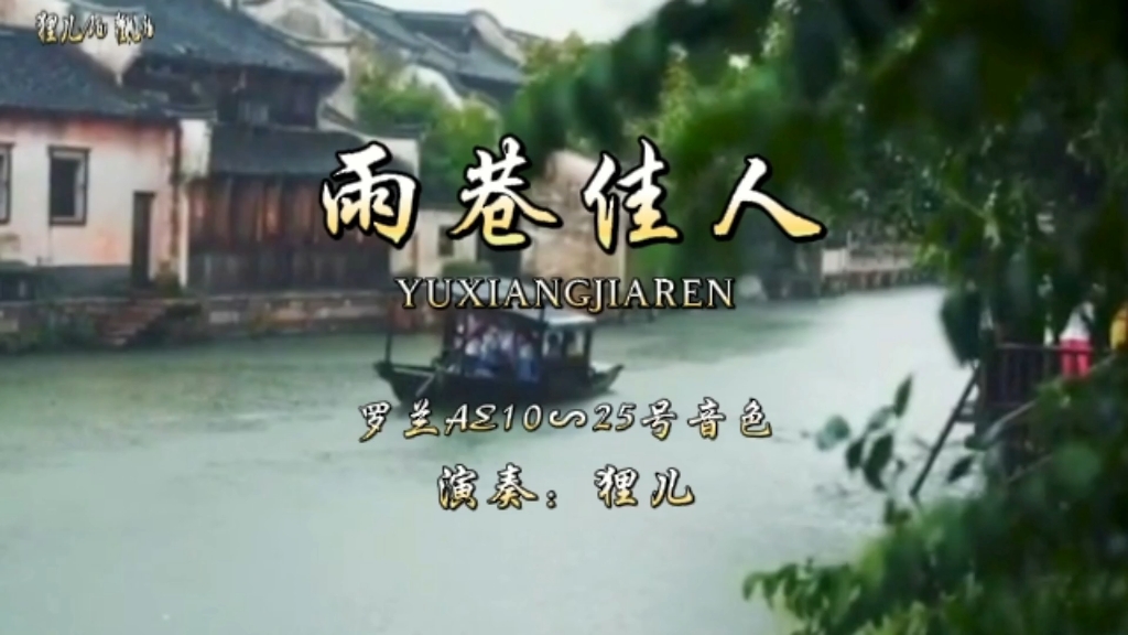 《雨巷佳人》电吹管/狸儿