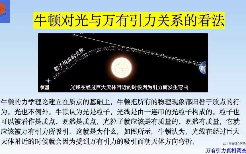 [图]马海飞的万有引力真相调查报告第37期。光与万有引力现象之间是什么关系？具体的调查过程和结果-25。爱因斯坦光速不变原理。光线弯折和引力透镜的原因。光的折射现象。