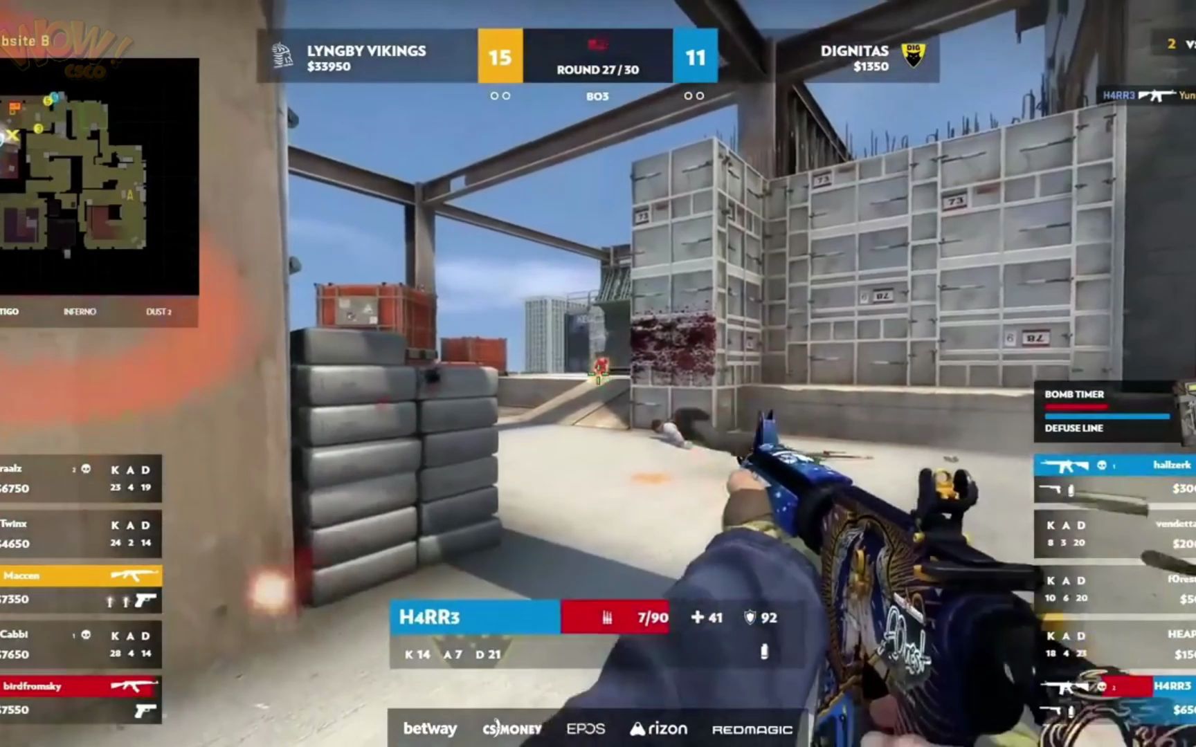 csgosimple职业比赛中的盲狙这就是top1吗