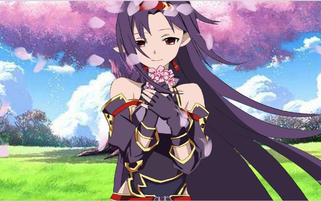 【刀剑神域/手书】亚丝娜&绝剑 落樱の浅忆