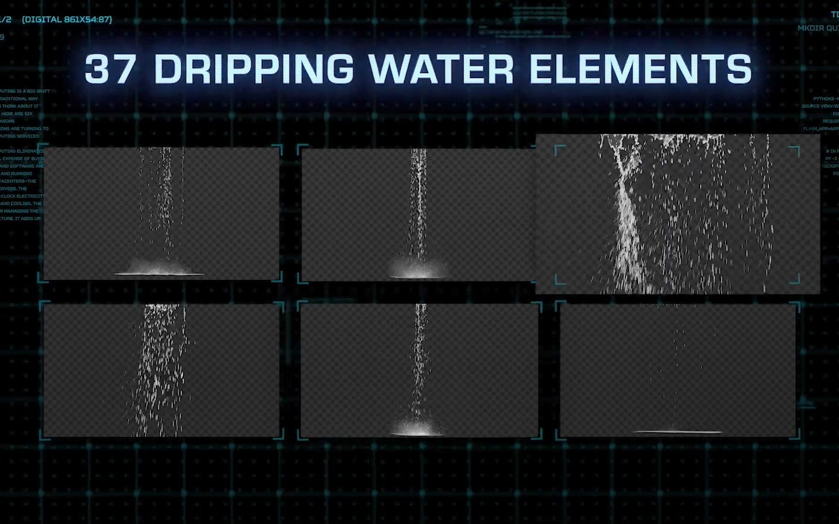 37组真实滴水流水倾泻2K高清视频素材合集 RRCG哔哩哔哩bilibili