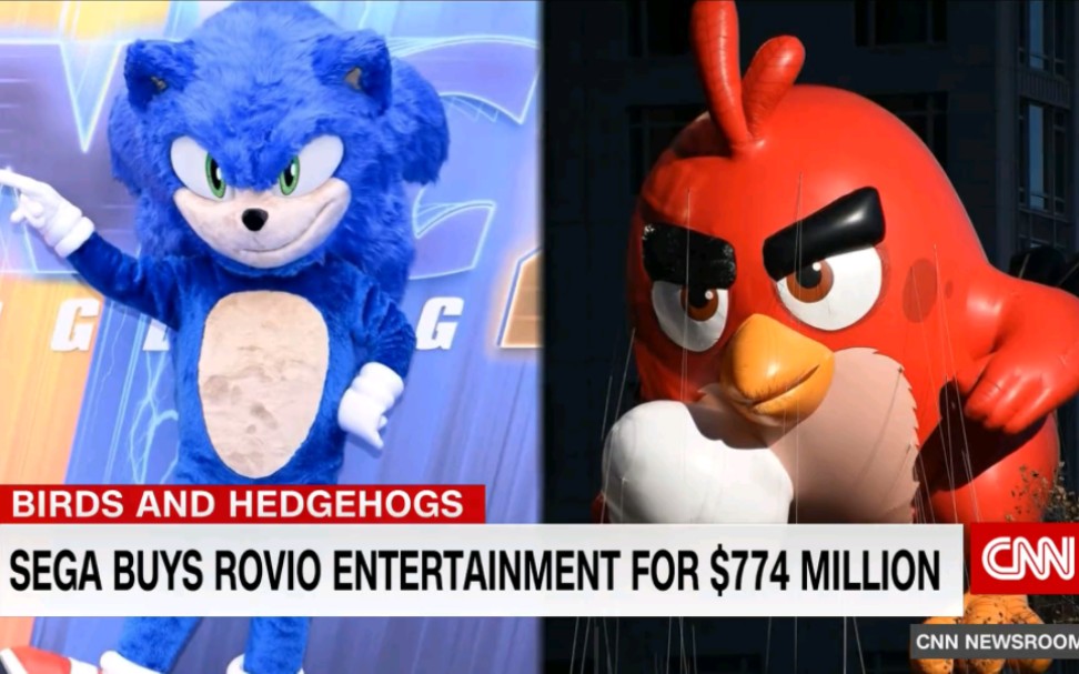 【怒鸟档案】CNN播报:小鸟与刺猬——SEGA以7. 74亿美元收购ROVIO愤怒的小鸟游戏杂谈