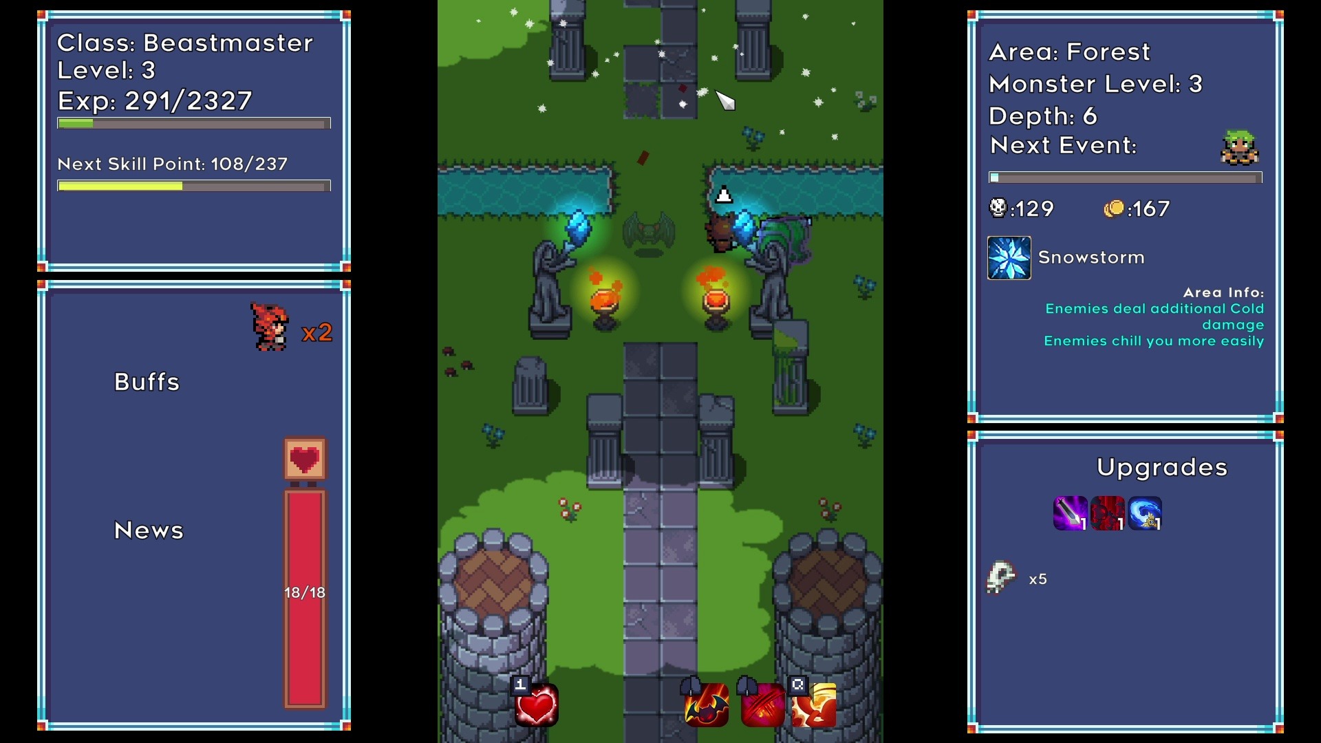 [新游]简单弹幕射击游戏-dont die, collect loot