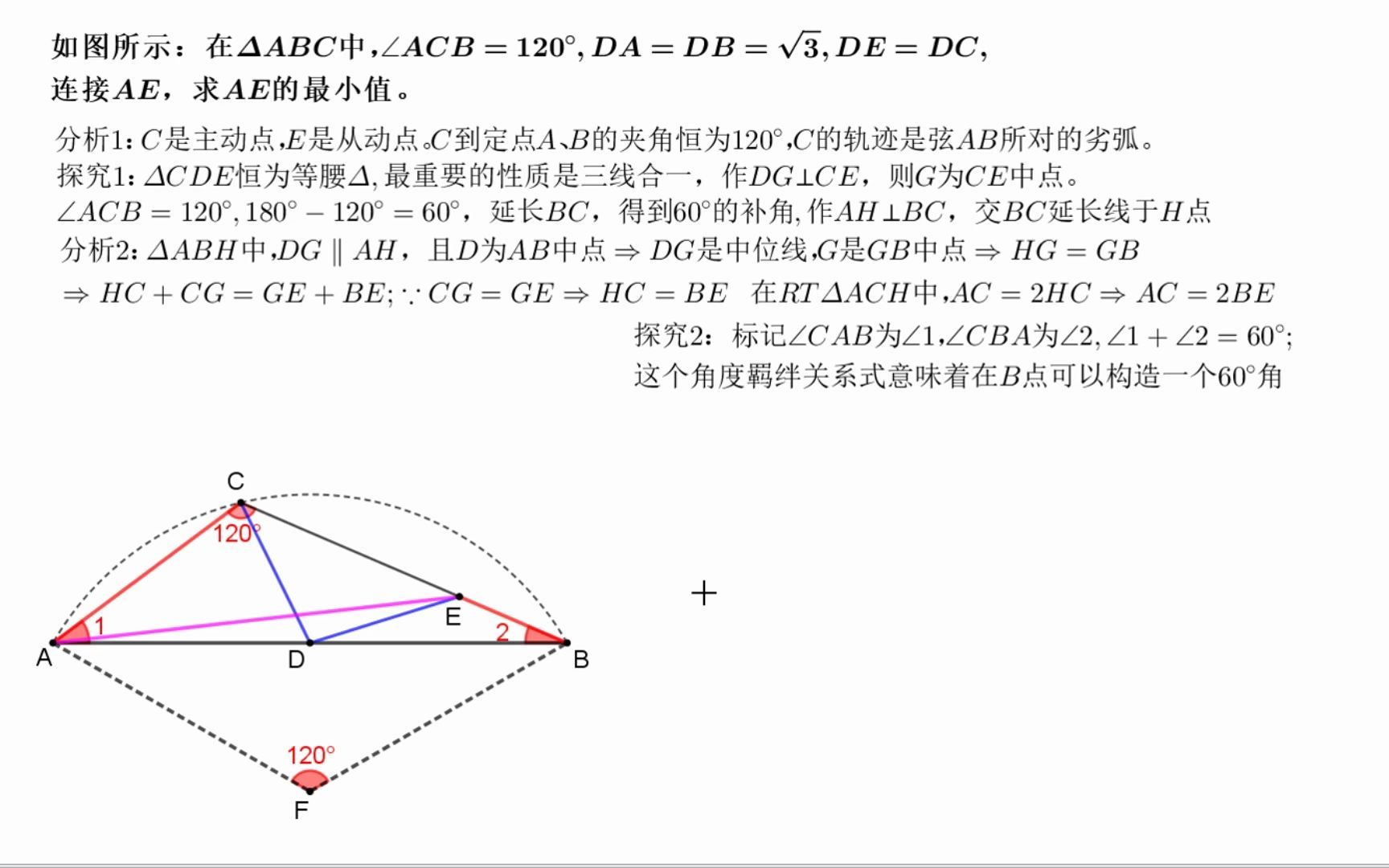 曲径通幽,思维秘境;中考数学“天花板”.动点探究求线段最小值哔哩哔哩bilibili