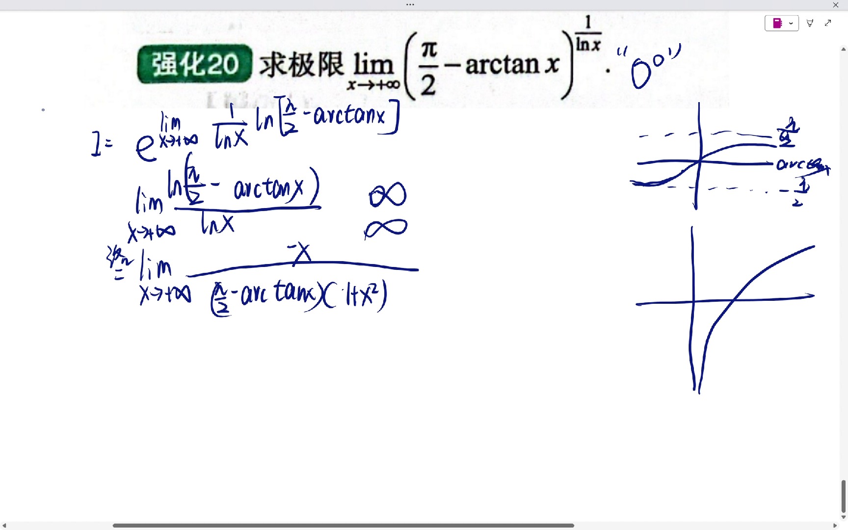 arctanx等于图片