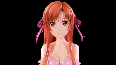 SAO アスナ ネグリジェVer 渋スク フィギュア 渋スクフィギュア、「SAO」よりネグリジェ姿の「アスナ