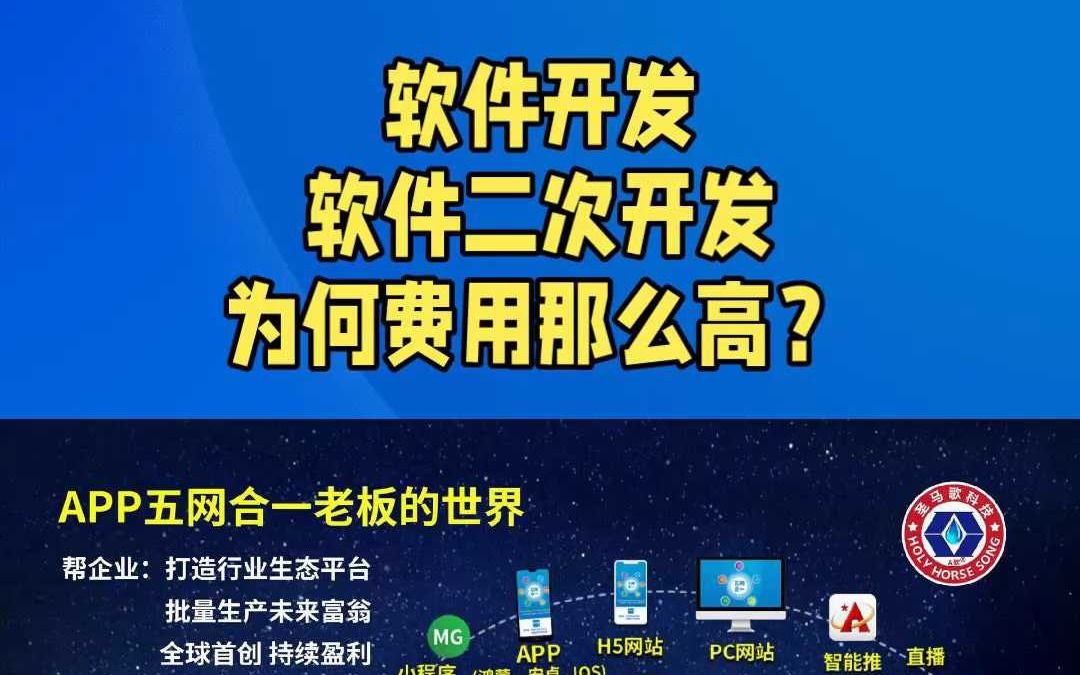 软件开发,软件二次开发为何费用那么高!哔哩哔哩bilibili