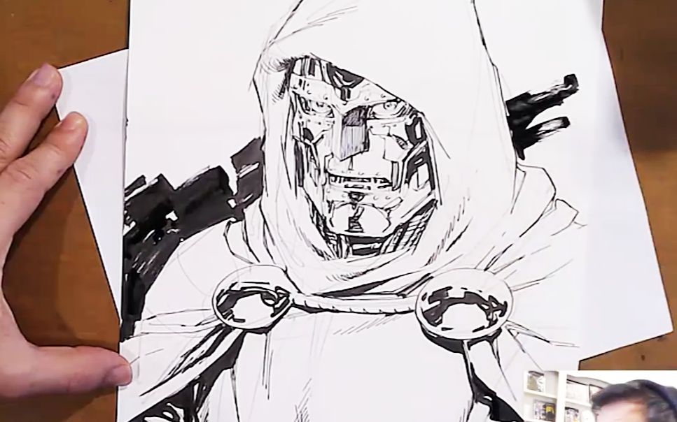 三笔大佬jim lee又来炫技了,这次画的是末日博士