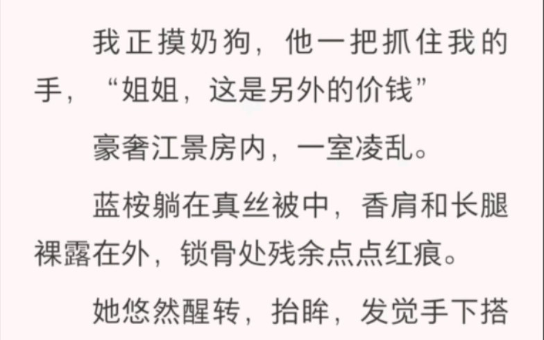 我正摸奶狗,他一把抓住我的受,“姐姐,这是另外的价钱”豪奢江景房内一室凌乱哔哩哔哩bilibili