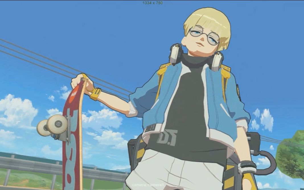 动画练习第二弹,滑板少年特斯拉