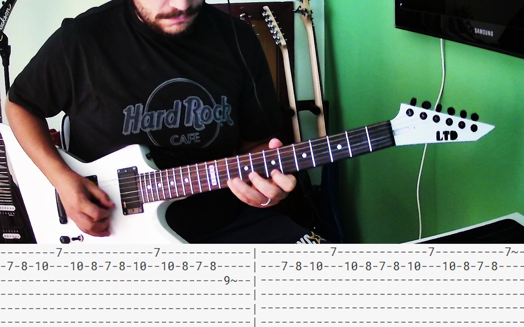 [图]Rammstein - Links 2 3 4 _Guitar cover_ _Screen Tabs_ _Lesson_