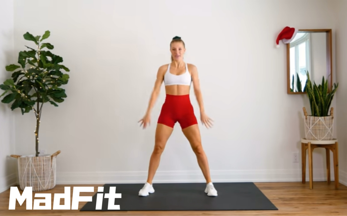 [图]【自用】MadFit Oh Santa! （Ariana Grande,Jennifer Hudson)全身燃脂运动 一首歌时间快乐运动