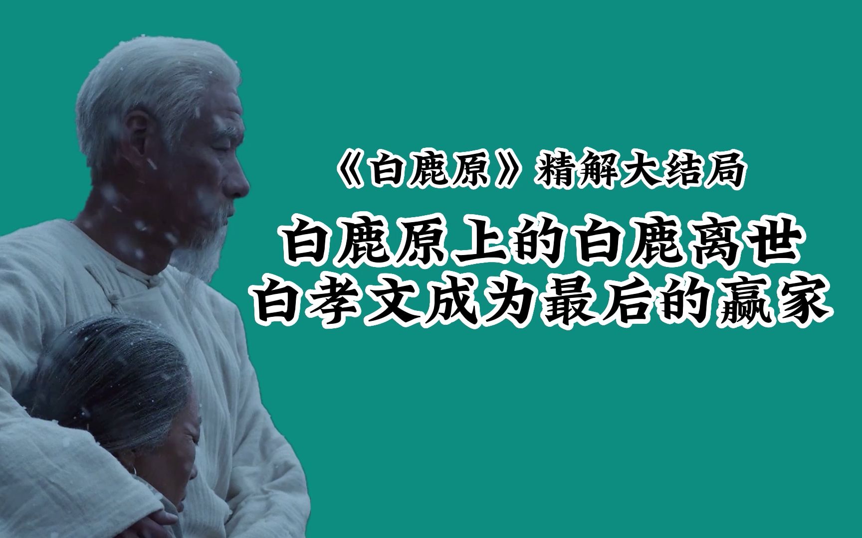 白鹿原精解大结局:白鹿原上的白鹿离世,白孝文成为最后的大赢家哔哩哔哩bilibili